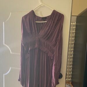Current Air Long Sleeve Dress in Rich Purple